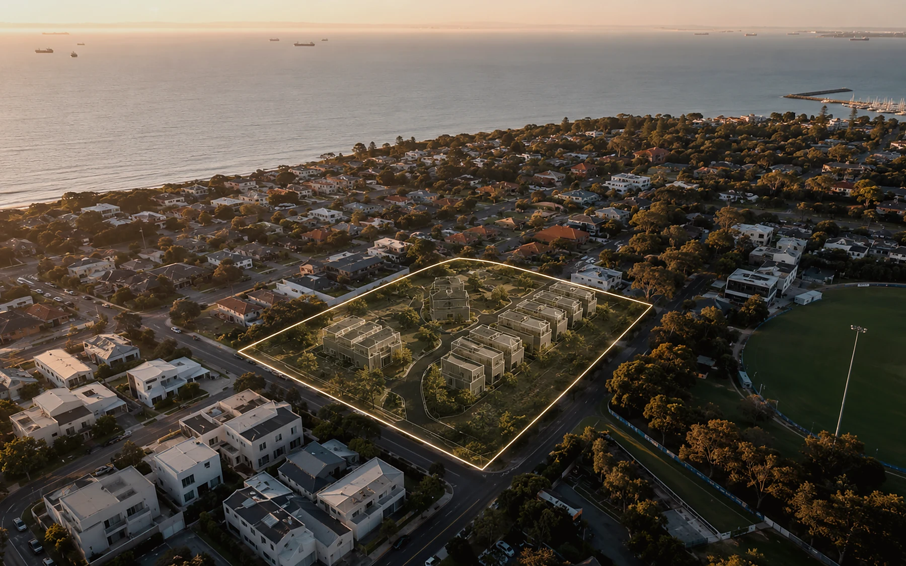 Belvedere coastal aerial